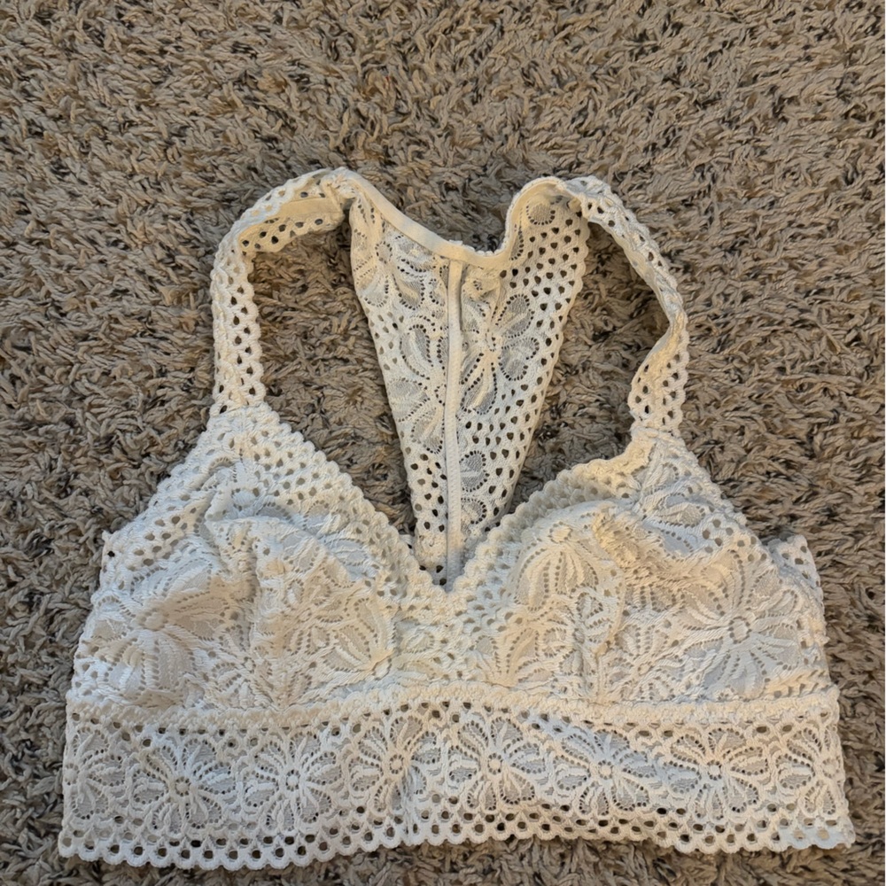 Aerie Cream Lace Bralette